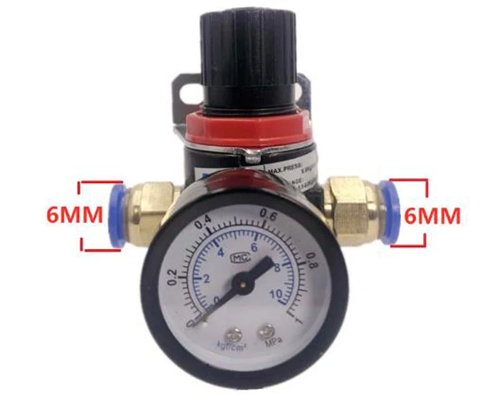 AR2000 G1/4'' Air Control Compressor Pressure Relief Regulator Valve with Fitting