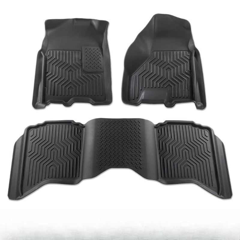 

Fit For 2009-18 Dodge Ram 1500 Crew Cab All Weather Floor Mats TPE Liner United States