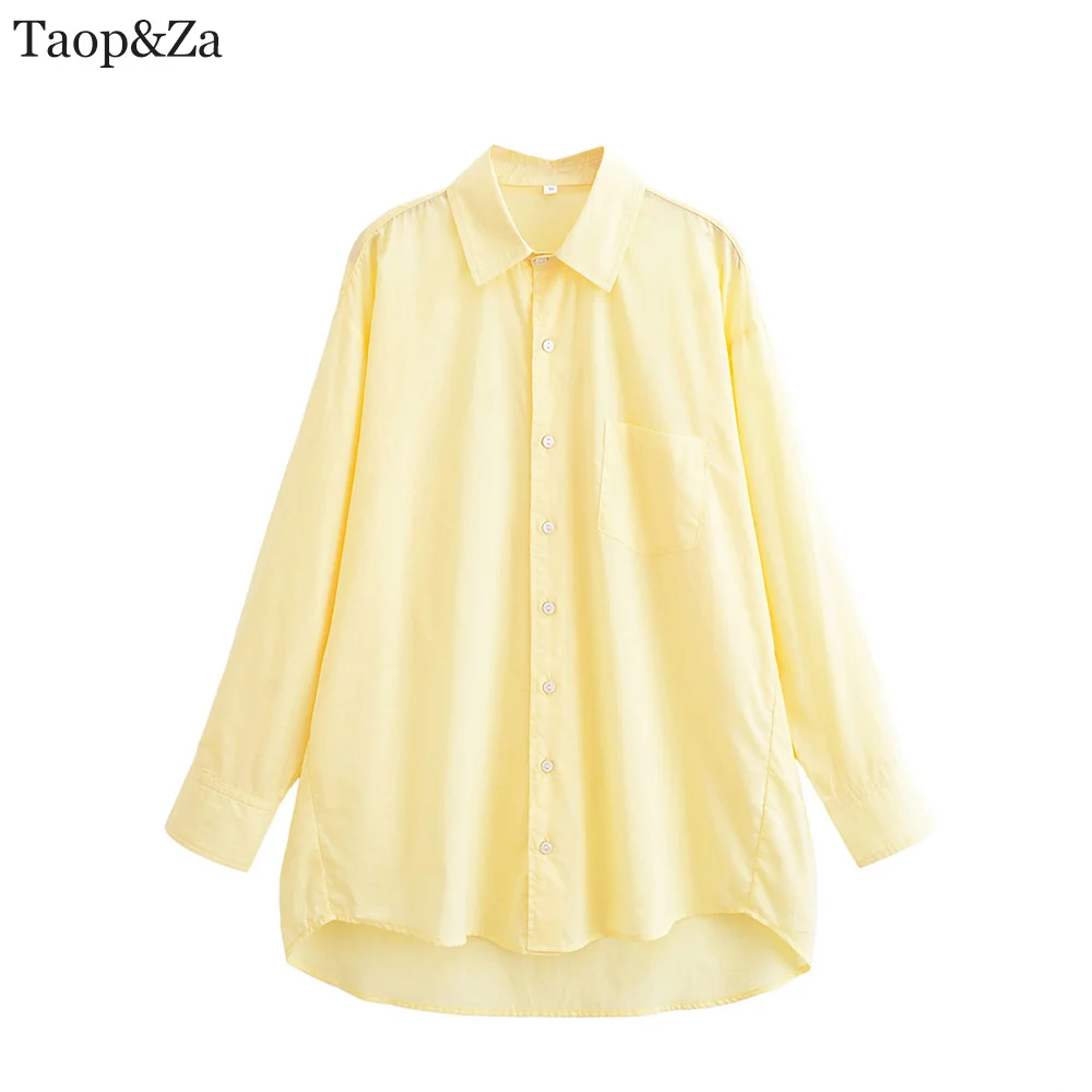 

New Women's Fashion European and American Style Versatile Loose Collar Long Sleeve Shirt