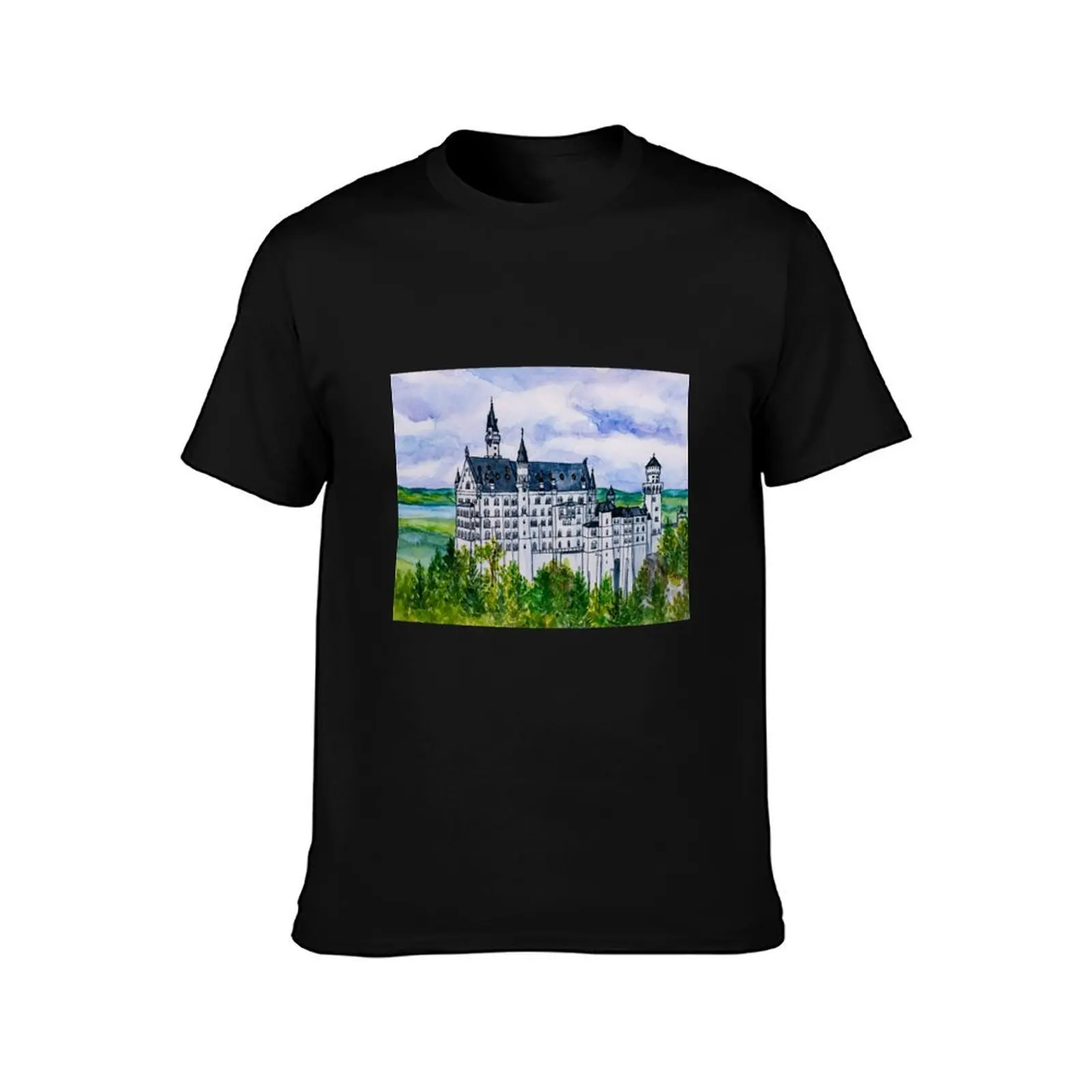 Neuschwanstein Castle in Bavaria T-Shirt Breathable Travel T-Shirt