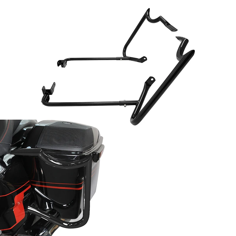 Saddlebag Bracket Guard Bar Fit For Harley Touring Electra Street Glide 2014-2024