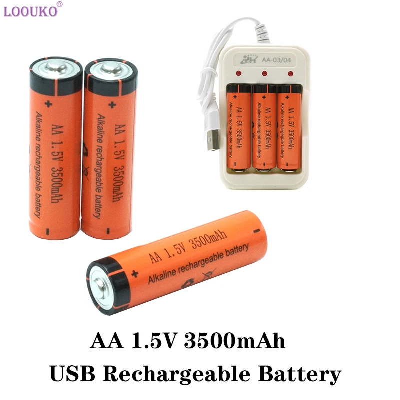 

AA battery 1.5V 3500mAh AA rechargeable battery Ni-MH Alkaline Battery for wireless keyboard and mouse TV remote control