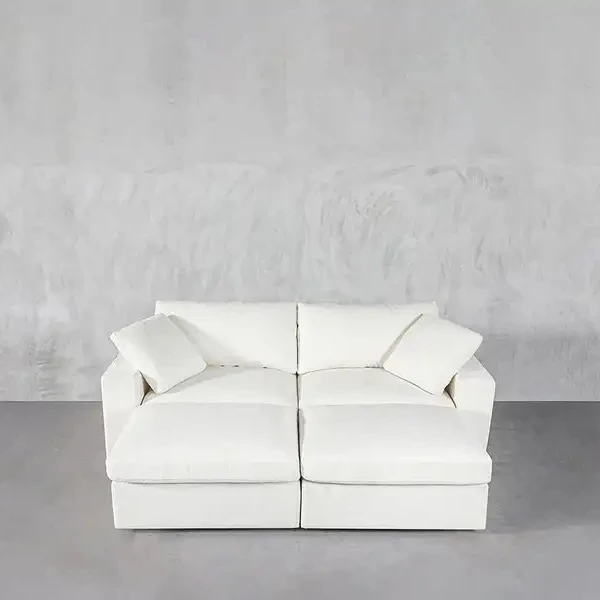 American Furniture Nordic Modern U Shape Corner Cloud Feather Sofa Modular Daybed Couches Sofa