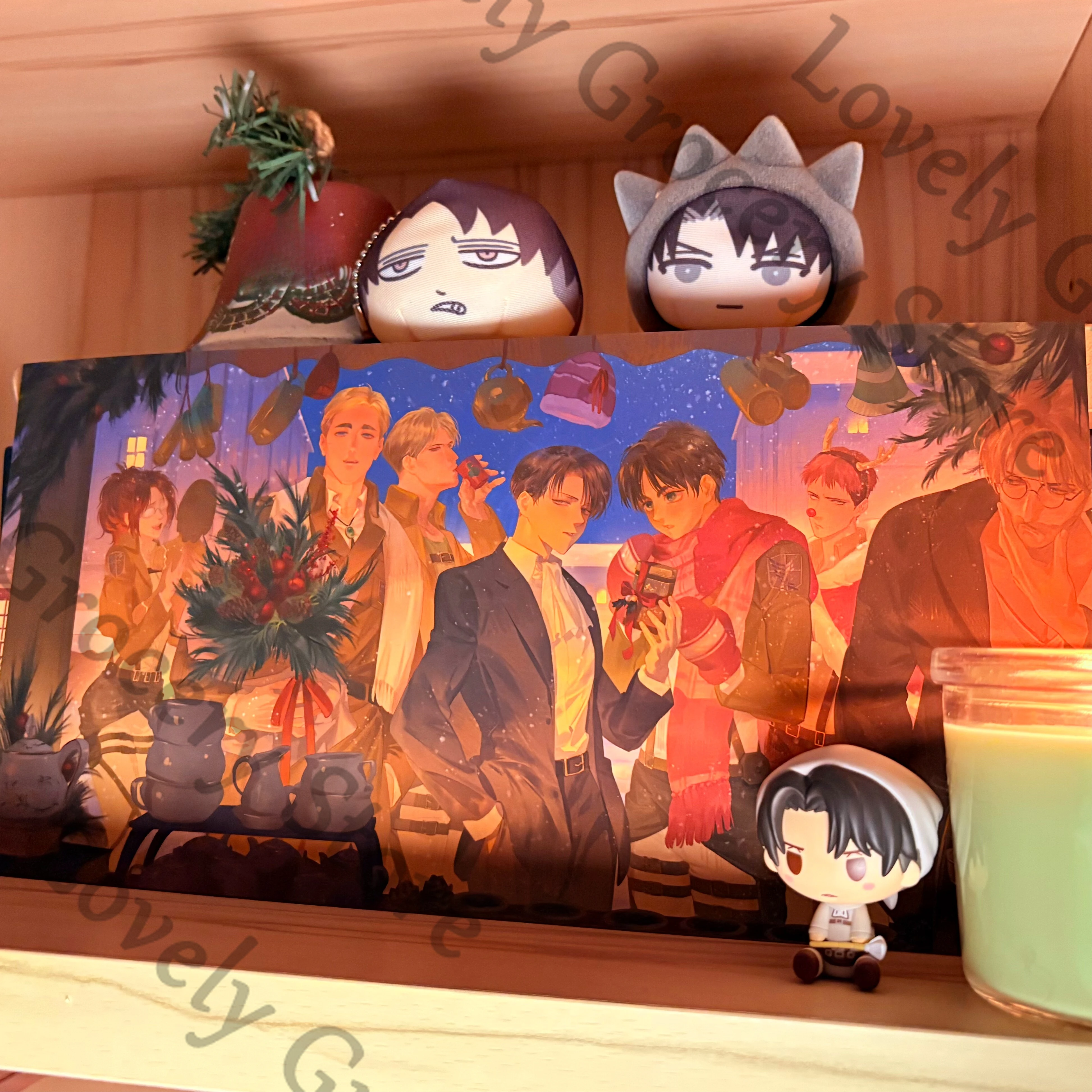 アニメハンゲ・ゾエ進撃の巨人エルウィン・スミスエレン・イェーガー進撃の巨人リヴァイ・アッカーマンコスプレ漫画装飾画像ギフト