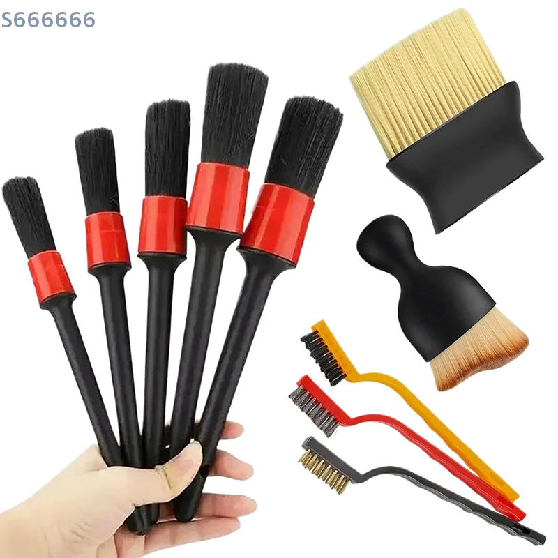 Nuovo set di spazzole per strumenti per la pulizia dell'auto di vendita caldo Set di spazzole per trapano per lavaggio auto Spazzola per pulizia Spazzola per dettagli Set multifunzionale in spugna