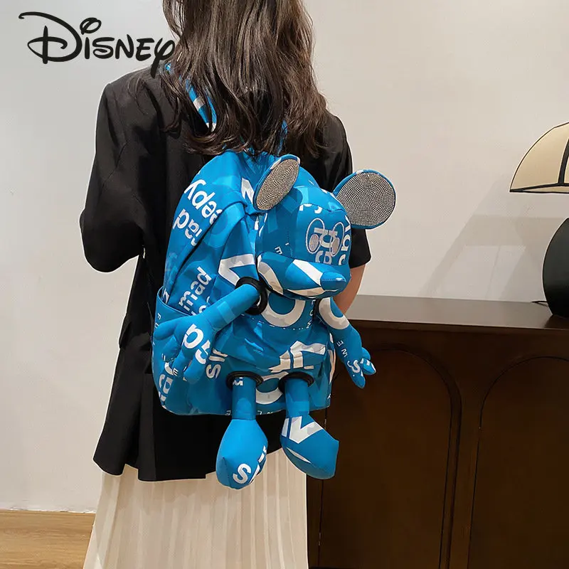 Disney-Cartoon Butter Backpack, Sac à dos étudiant polyvalent, Mode décontractée, Grande capacité, Haute qualité, Nouveau