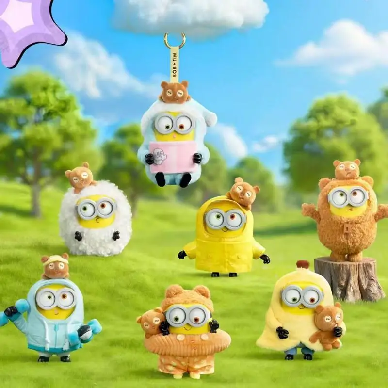 

Новый виниловый кулон серии 52TOYS BOB&TIM с миньонами вместе, слепая коробка, модный рождественский подарок-сюрприз