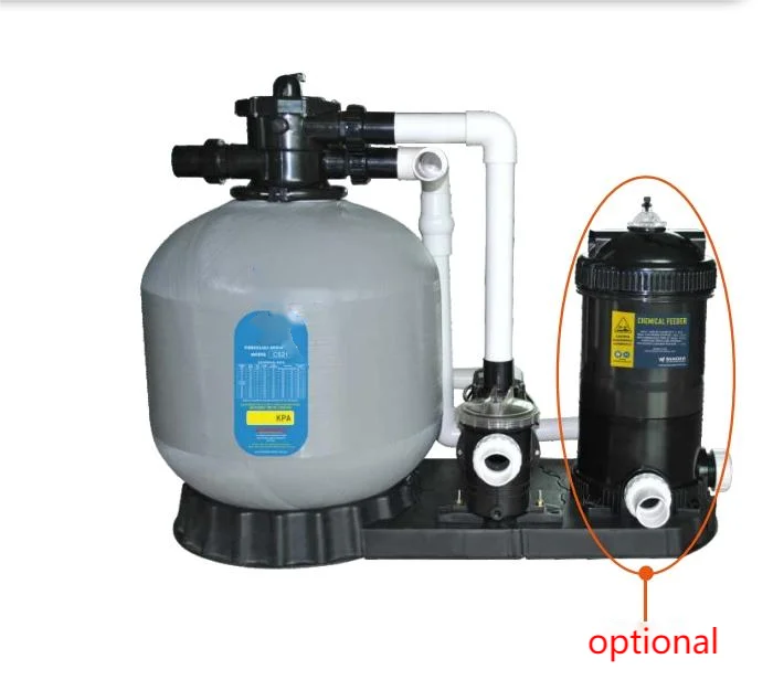 BINSPAPO Swimming Pool Well Water Plastic Sand Filter With Fiberglass/Stainless Steel Tank 4.0bar Pressure For Water Treatment