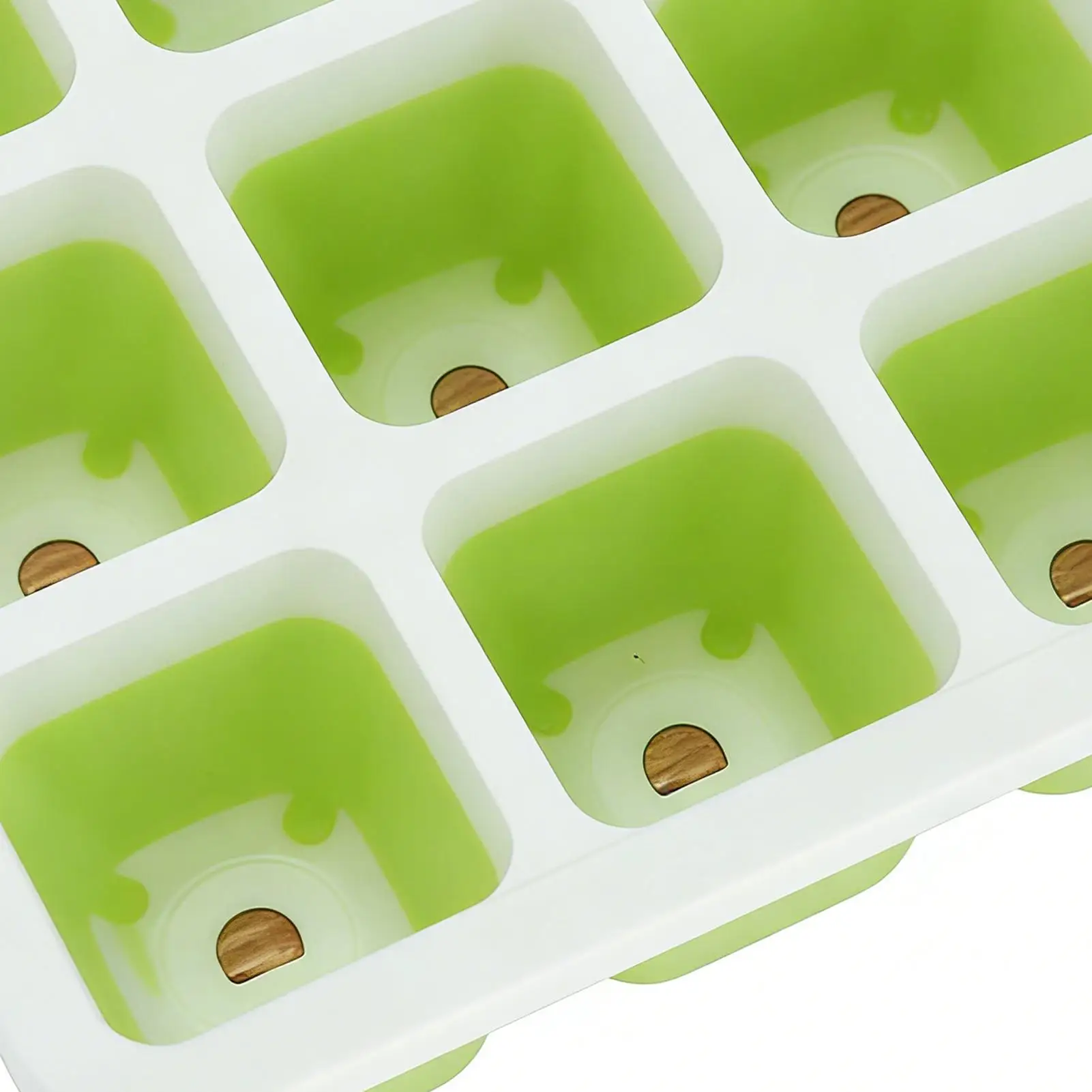 Seedling Tray 12-Cells Silicone Reusable Planting Box Vegetables Starter Tray For Men Women Beginners Indoor Home Apartment