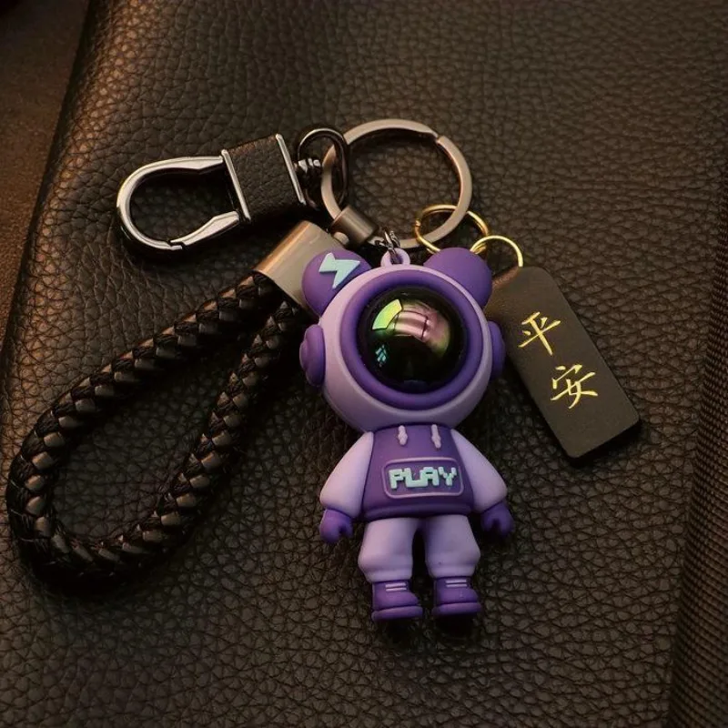 Luxury Starry Sky Keychain Cute Cartoon Car Pendant High End Interior Decor Accessory Gift for Boys