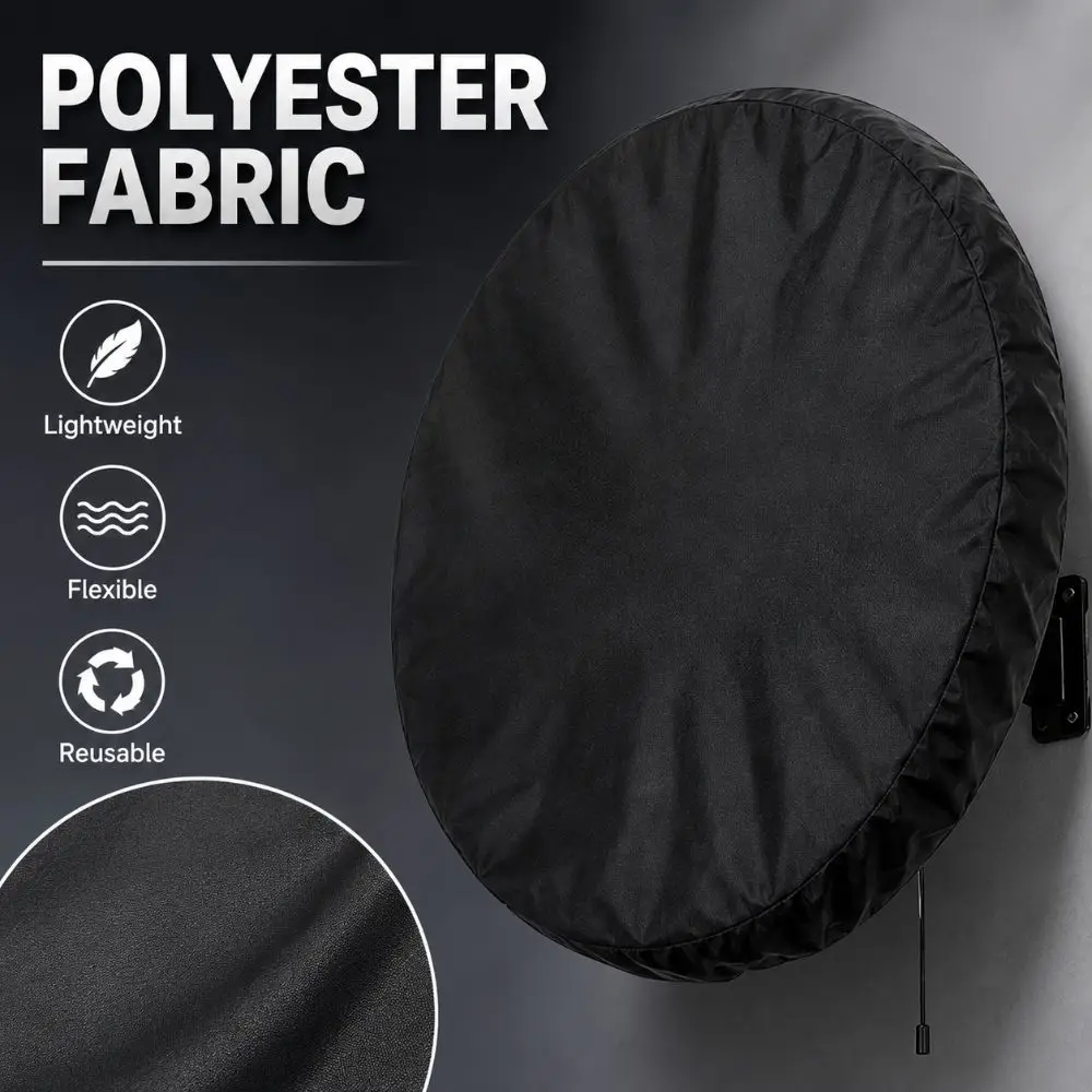 Dustproof Industrial Fan Dust Cover Reusable Lightweight Wall Mount Fan Cover Large Size Polyester Fan Head Protector Factory