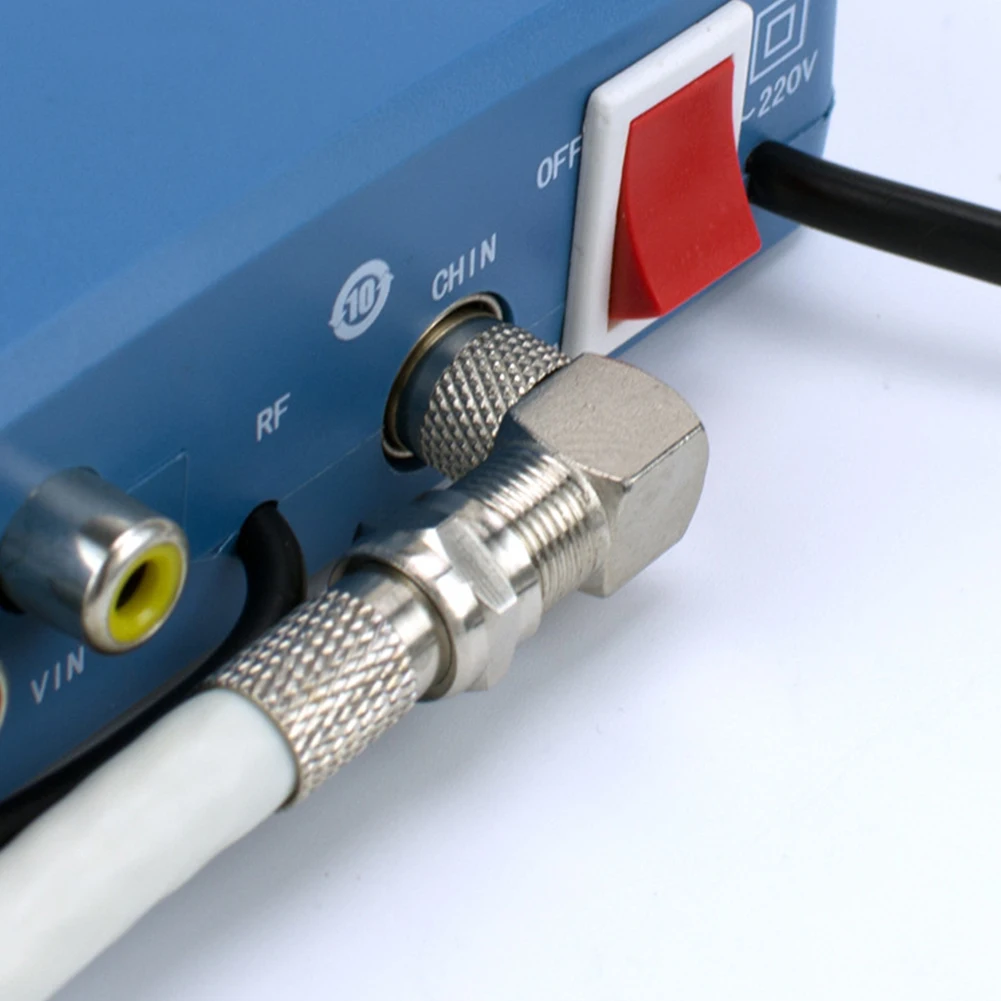 2/6pcs 90 ° RF Converter 9.5TV Male For TV Public System Zinc Alloy Connector Adapter Crew Thread Electric Accessories