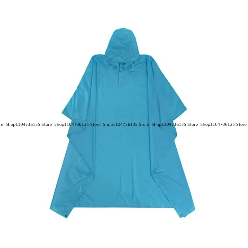 3-in-1 Multi-functional Outdoor Ultralight Raincoat Poncho Can Be Used As A Floor Mat, Pergola, Mountaineering Backpack Cover