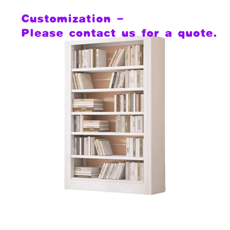 custom.High Quality Metal Bookshelf Steel Simple Furniture Wooden Bookcase Storage Shelf Dining Hall Office Bookshelf