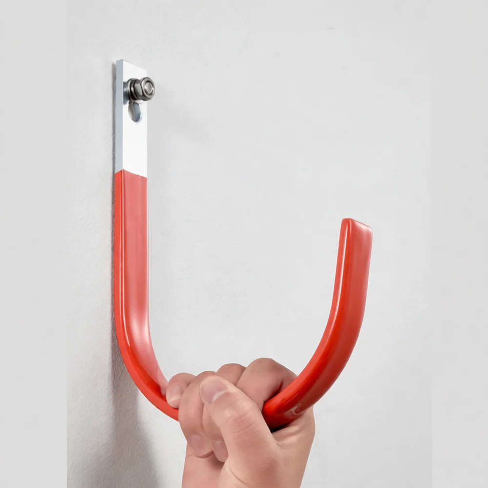 Heavy Duty Outdoor Wall Hook Garden Hose Hanger Garage Equipment Storage Organizer Industrial Metal Rack For Cables And Tools