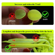 10pcs Soft Worm Lures 7-13cm PVA Baits #2