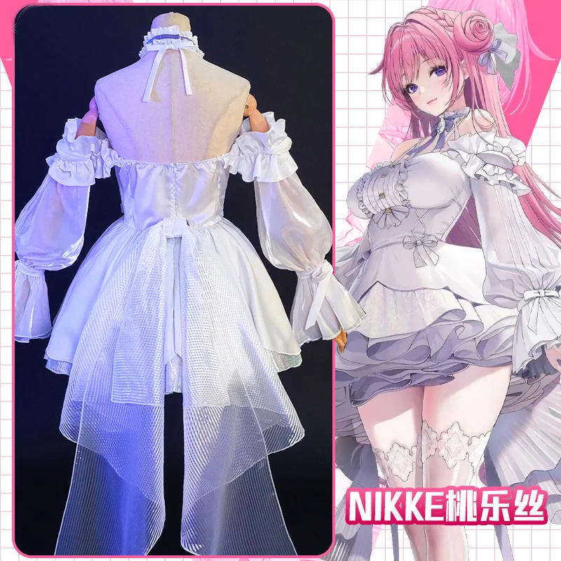 NIKKE Goddess of Victory Dorothy Cosplay Costume Pretty Fairy Delicate White Dress female suit H