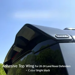ABS Top Wing for Land Rover Defender L663 Urban Models 2020-2024 Adhesive Tail Wings Spoiler Black Roof Cover Car Stickers