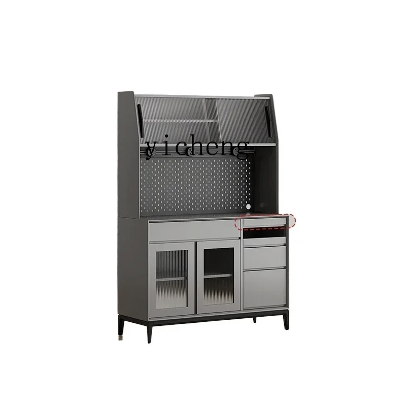

TQH Italian minimalist side cabinet solid wood Nordic tea cabinet high kitchen cabinet locker