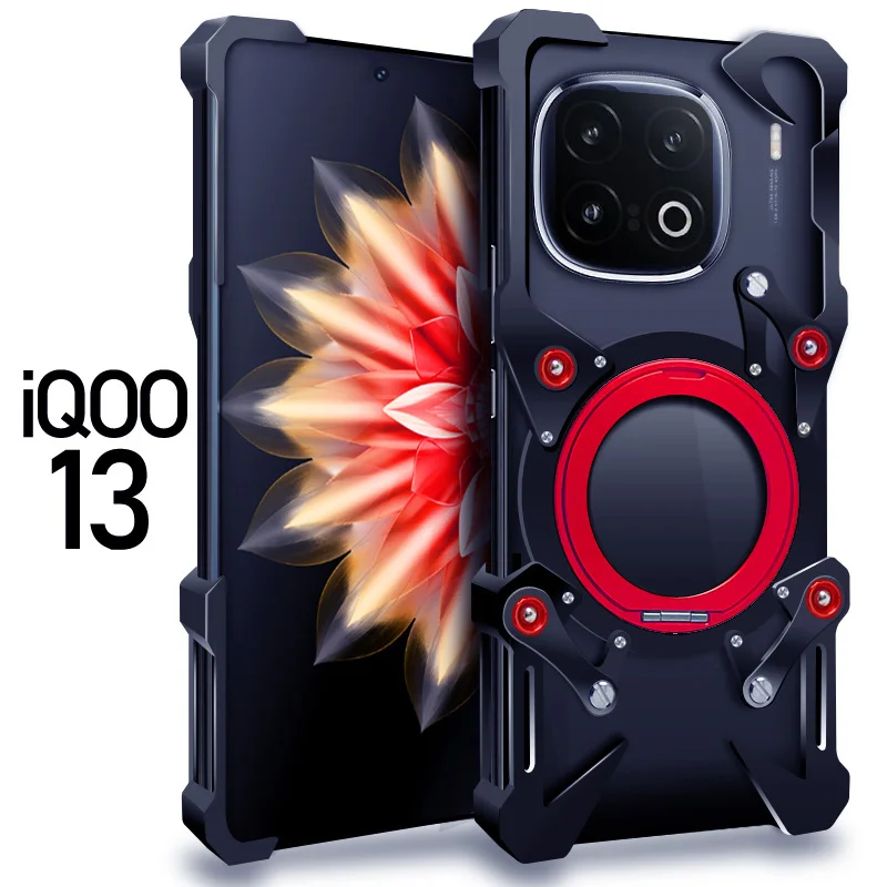

Luxury Thor Heavy Duty Armor Metal Aluminum Phone Case For Vivo IQOO 15 13 12 11 10 9 Pro Iqoo15 Cover Back Fundas Coques Bumper