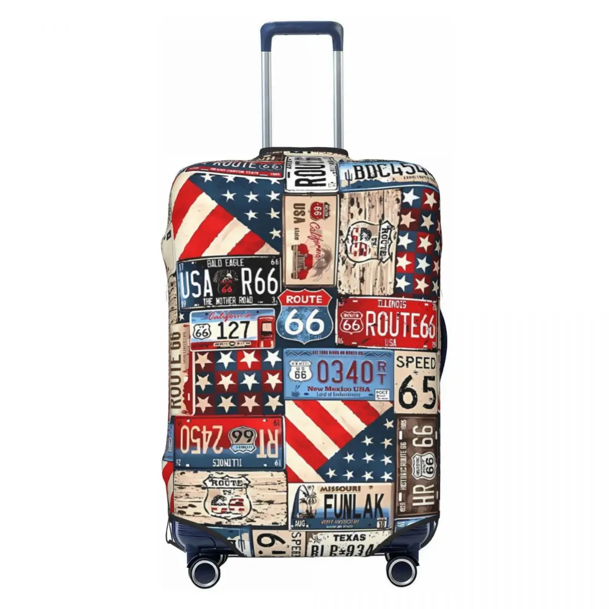 Travel Printed Suitcase Cover Holiday Vintage History Practical Luggage Case Travel Protector