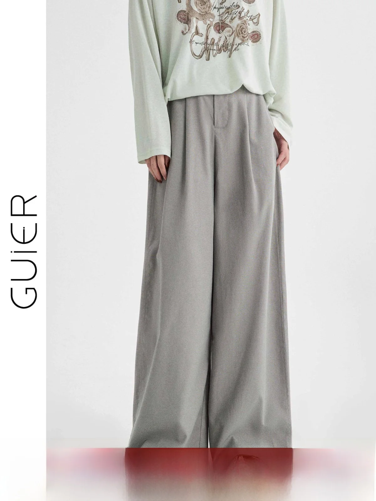 

High Waist Wide Leg Jeans Women's Loose Straight Cut Casual Versatile Spring Faion plus Size Slimming Denim Pants