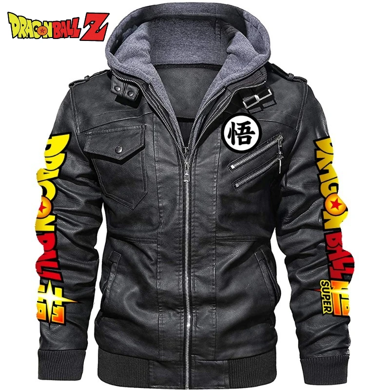 

Кожаная куртка премиум-класса в стиле аниме-дракон с принтом локомотива, высококачественное пальто из искусственной кожи для энтузиастов, повседневный модный подарок на праздник