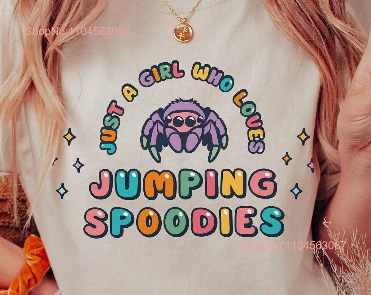 Jumping Spider T Shirt for Lover Mum mom hide Spoodie Tarantula Spooder Kawaii gifts long or short sleeves