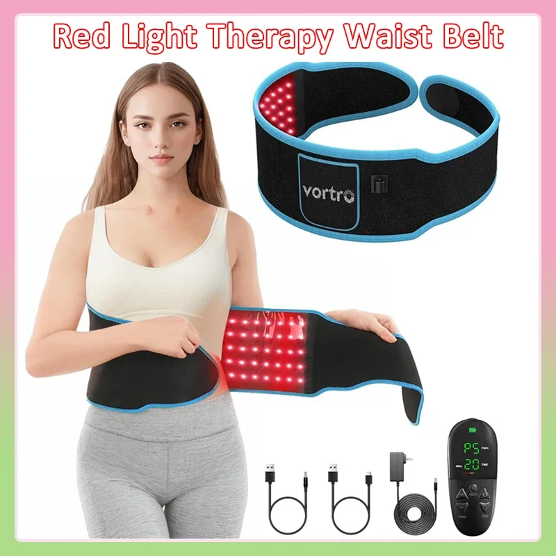 

Красный и инфракрасный свет, терапевтический пояс, 850 нм, 660 нм, светодиодные косметические устройства, обертка для сжигания жира, обертывание для лица, утягивающая талия, грелка для всего тела