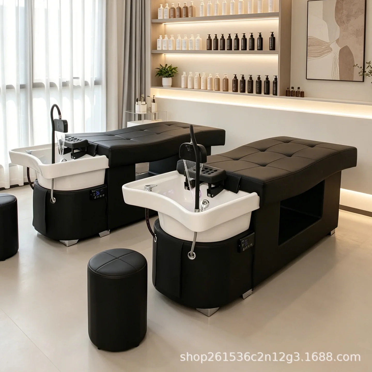 LH constant temperature water circulation shampoo bed hair salon special full lying special shampoo bed