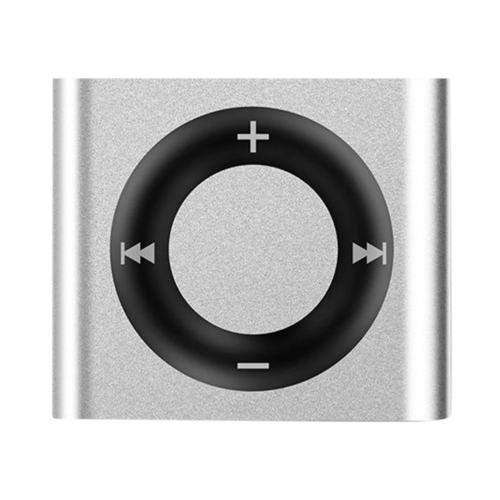 Mini Clip Reproductor MP3 con Altavoz Tarjeta TF Metálica Expansión 64G 180mAh (Negro)