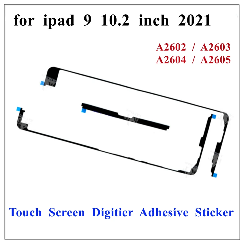 10Pcs OEM 3M Touch Screen LCD Digitizer Glass Middle Frame Housing Adhesive Tape Glue Sticker For iPad 9 10.2 Inch 2021 9th Gen