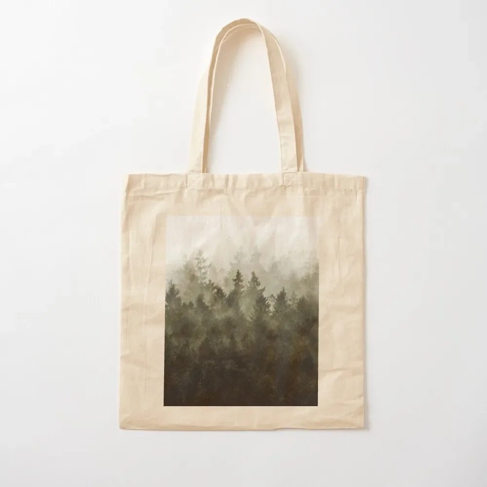 

The Heart Of My Heart // Green Mountain Romantasy Moody Wilderness Dream Forest With Cascadia Trees Covered In Magic Fo Tote Bag