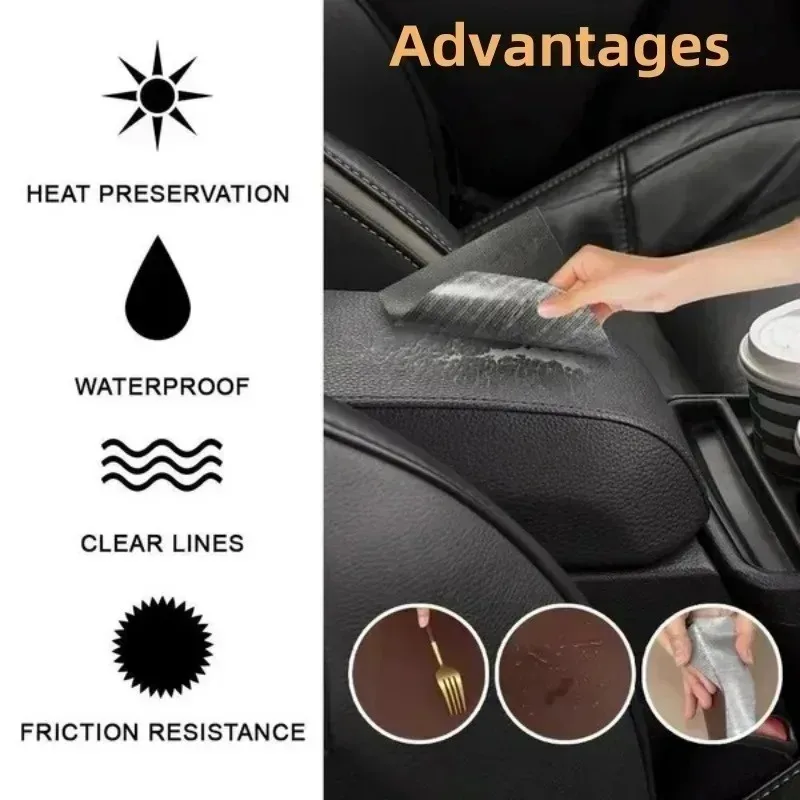 Easy Application with Adhesive Backing Multi-Colored Self-Adhesive Leather Repair Patch for Couch Upholstery Fixes Vehicle Seat