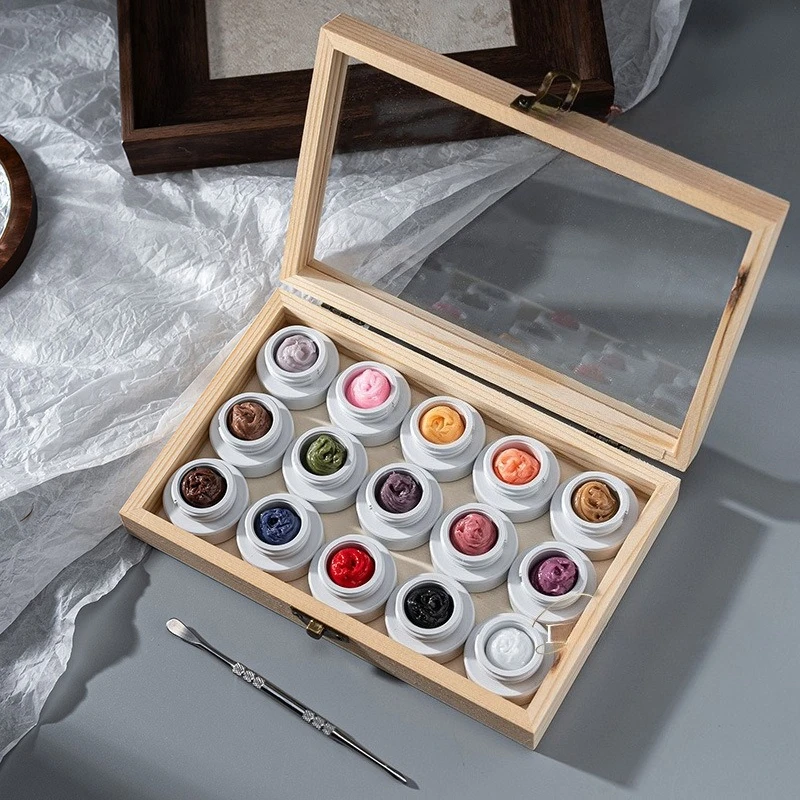 

5ml 3D Flower Gel Non-Stick Elasticity Carving Glue Pink White Nail Art DIY Sculpting Gel for Manicure Extension Salon Use