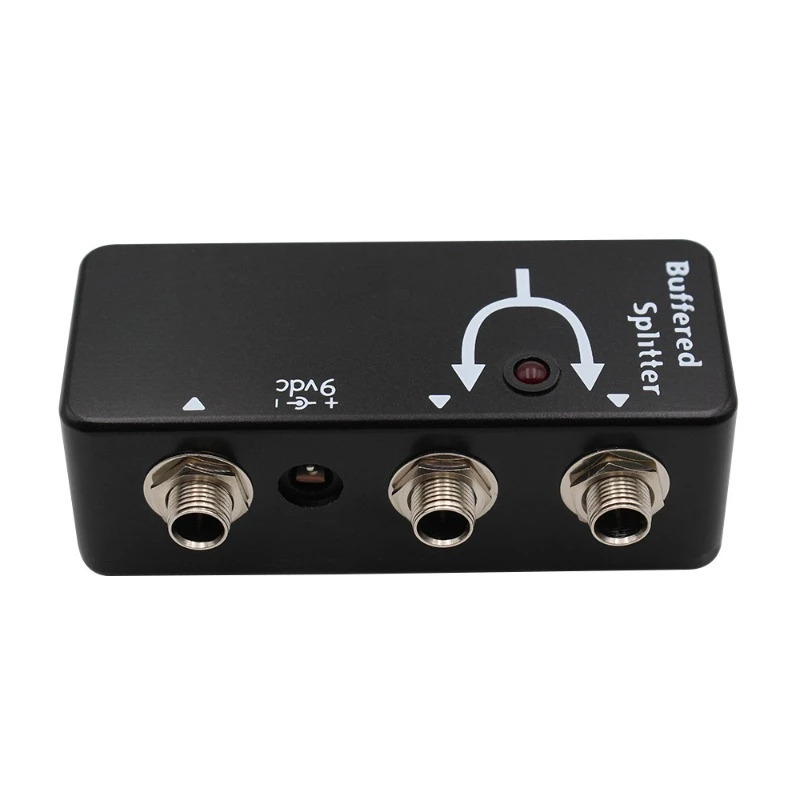 Buffered Splitter Guitar Signal Splitter 1 Input 2 Output, Dual Buffer Effect Pedal for Guitar Signal Distribution