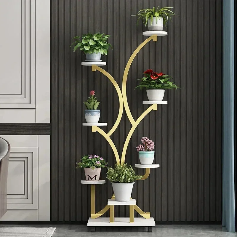 home Plant Stand Living Room Floor Stand for Flowers Modern Creative Plant Pot Stand Planter Display Organizer Home Furniture