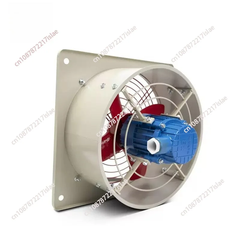 Flameproof Wall Mounted Axial Flow Ventilation Exhaust Fan 300/400 Model, 220V/380V Explosion Proof Industrial Fan