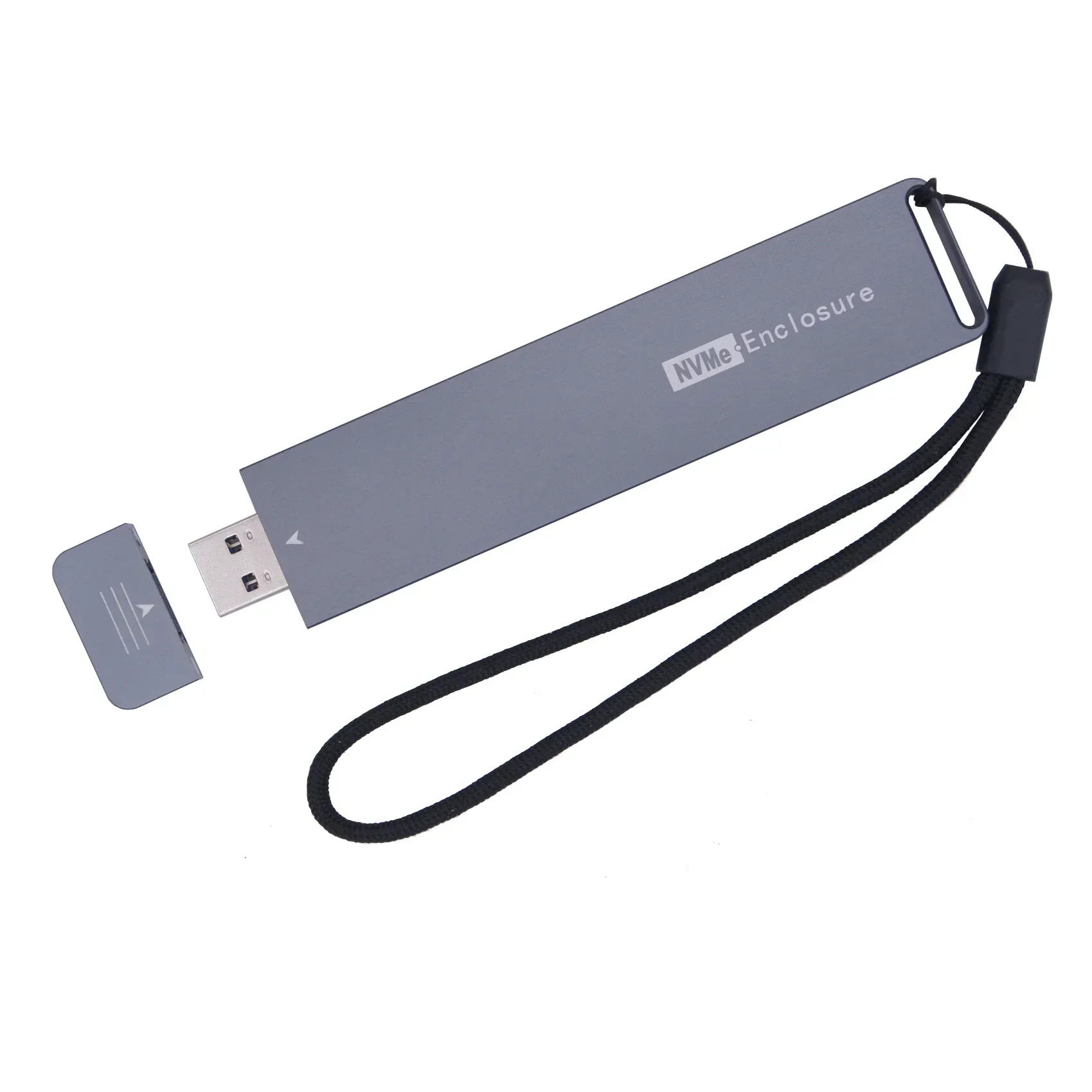 Adapter Case M.2 NVME To USB3.1 TypeA External NVME Hard Drive Box Usb2.0 Hard Drive Enclosure Magnetic Port Expansion Converter