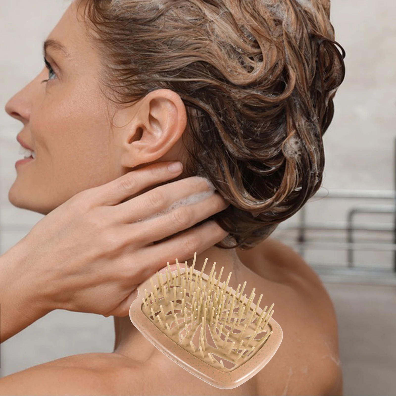 

Portable Travel Comb Detangling Brush For Women Hollow Anti Static Scalp Massage Styling Tool Volumizing Teeth Wet Dry Hair