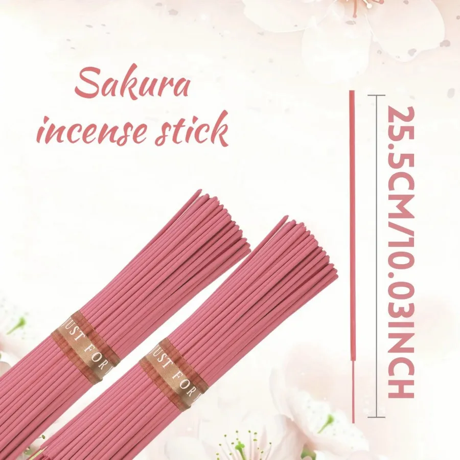 Best-selling long 25.5cm sweet cherry blossom line fragrance lasting 20-100 pcs Multi-scene use