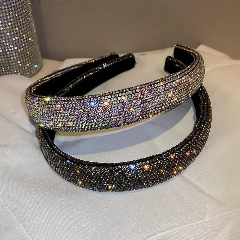 Korean Crystal Diamond Headband Women Fashion Hairband Makeup Face Washing Hair Accessories Stylish Headwear