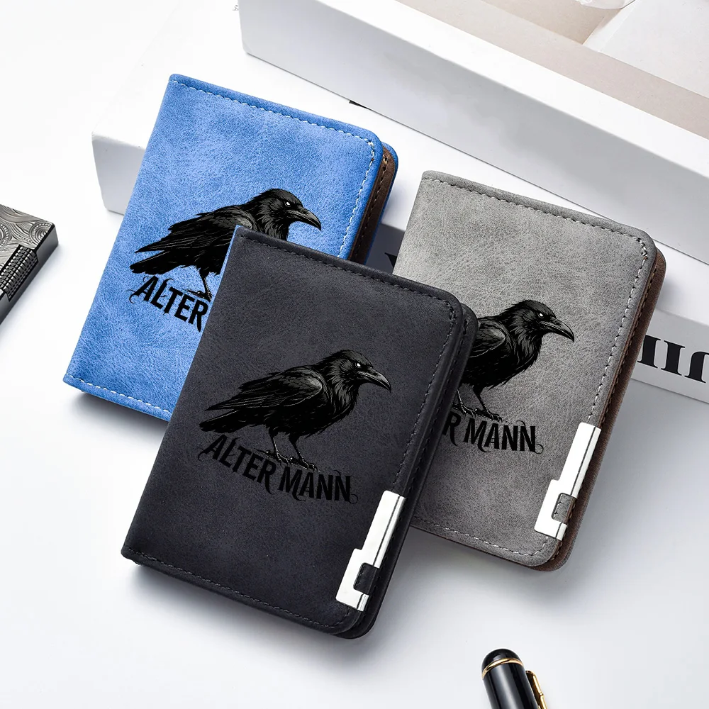 Men's Simple, Fashionable and Convenient PU Leather Short Wallet, with Multiple Card Slots and Credit Card Holder