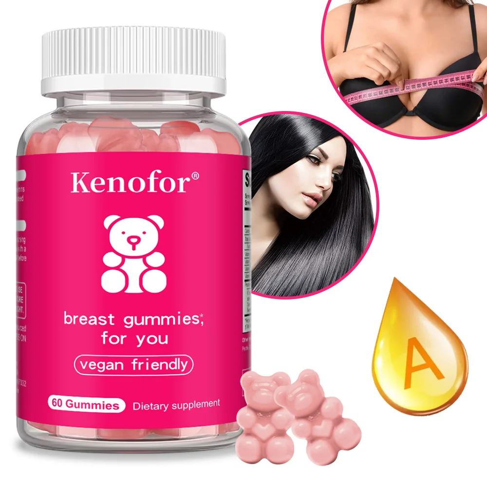 Breast Gummies for Women's Breast Development Breast Care Supports Hair Growth and Strength