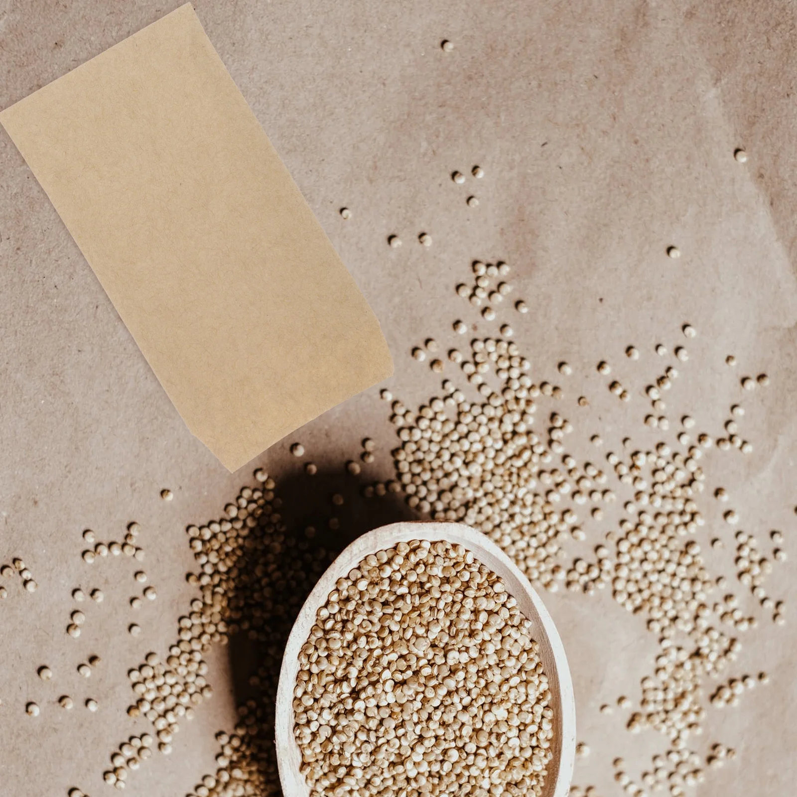 

100pcs Bags Envelope Pouches 6x10cm Kraft Paper Envelope Pouches for Corn Wheat Rice Storage Eco Friendly Biodegradable