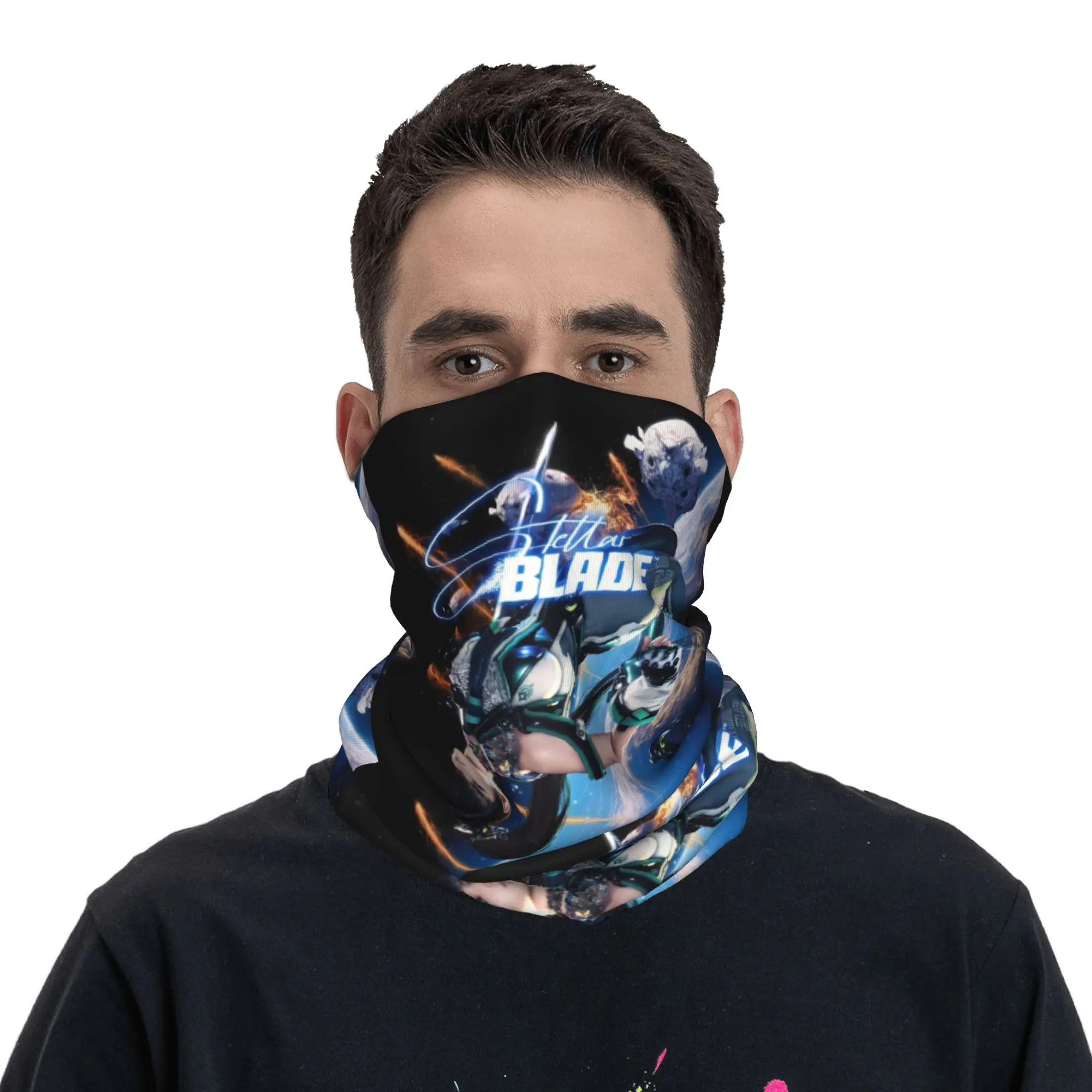 مخصص الكورية عمل مغامرة لعبة Stellar بليد الكرتون باندانا الرقبة الجراب للمشي الصيد التفاف وشاح بالاكلافا أكثر دفئا #4