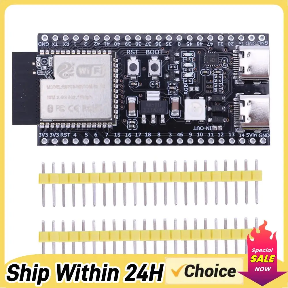 ESP32-S3 N16R8 N8R2 Dual Type-C Entwicklungsboard Erweiterungsplatine Kernplatine für Arduino