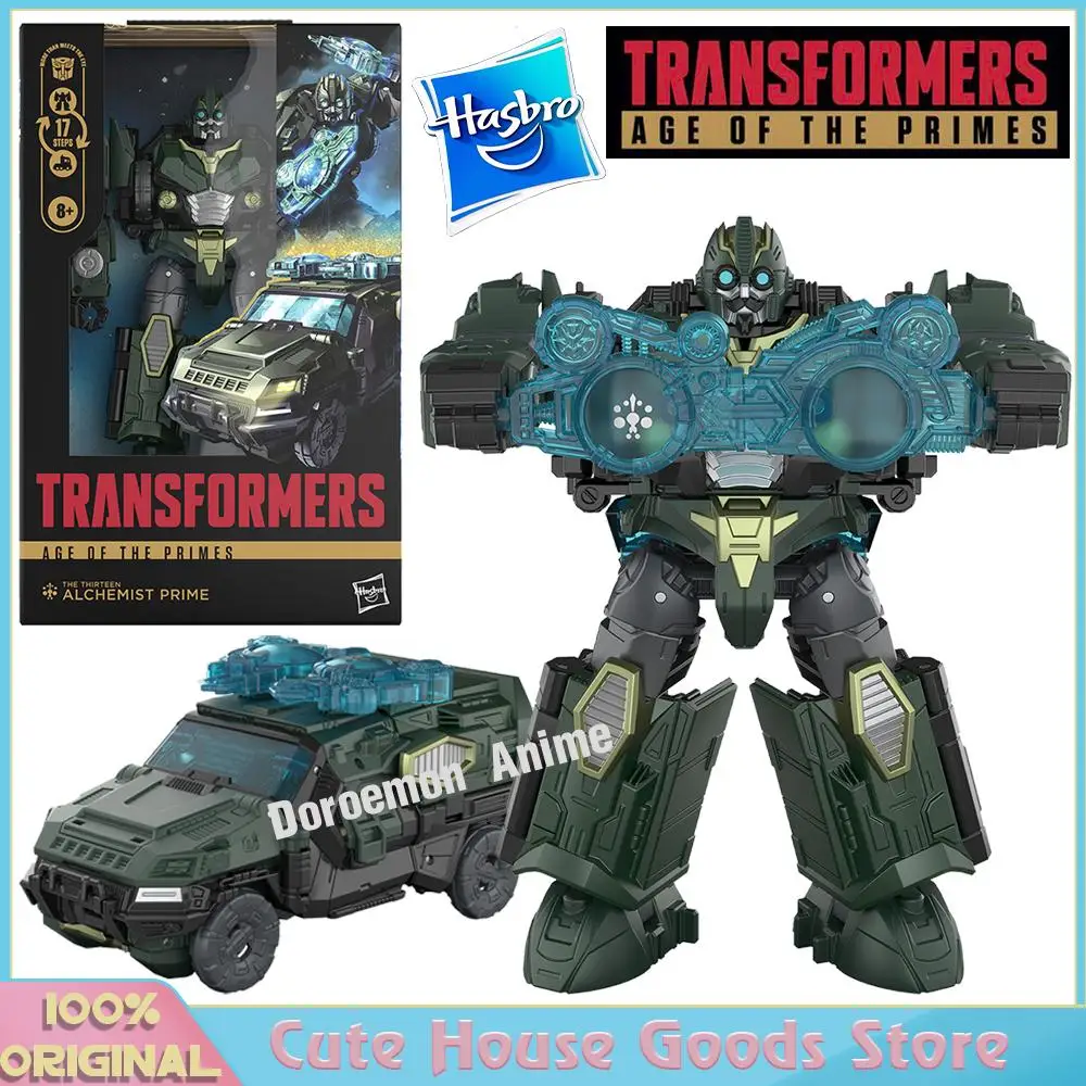 In Stock Original Hasbro Transformers Age of The Primes Deluxe Class The Thirteen Alchemist Prime Gifts Collectible Model Toys