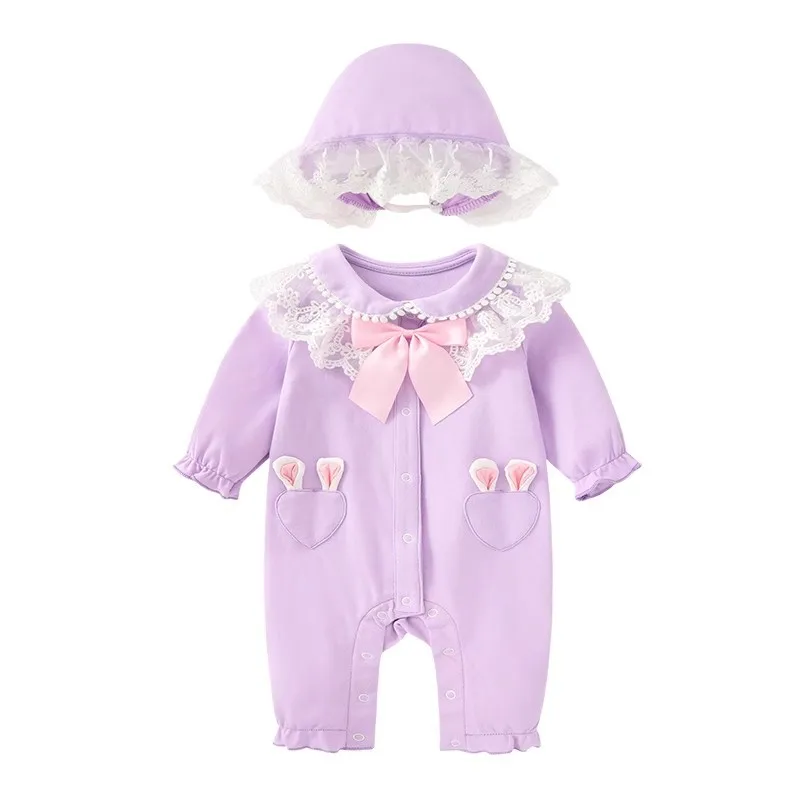 2025 New Baby Romper Cotton Cute Infant Bodysuit Girls Toddler Outfit Soft Jumpsuit Kids Playwear Spring Autumn Children Costume