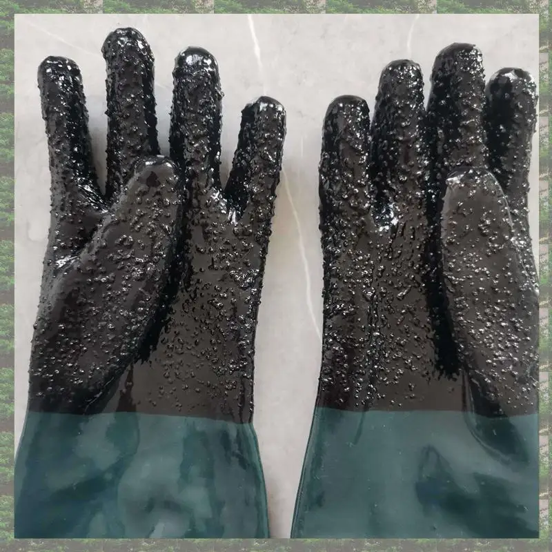 4X Sandblasting Gloves Sand Blaster Blasting Gloves With O Rings For Sandblast Cabinet Sandblasting Gloves 23.6 Inch